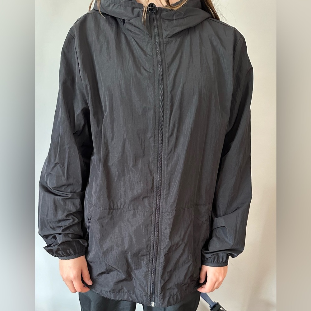 Aerie Black Hooded Jacket